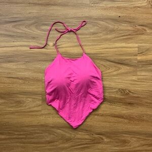 Klassy Network Hot Pink Halter Bandana Tie-back Brami Top